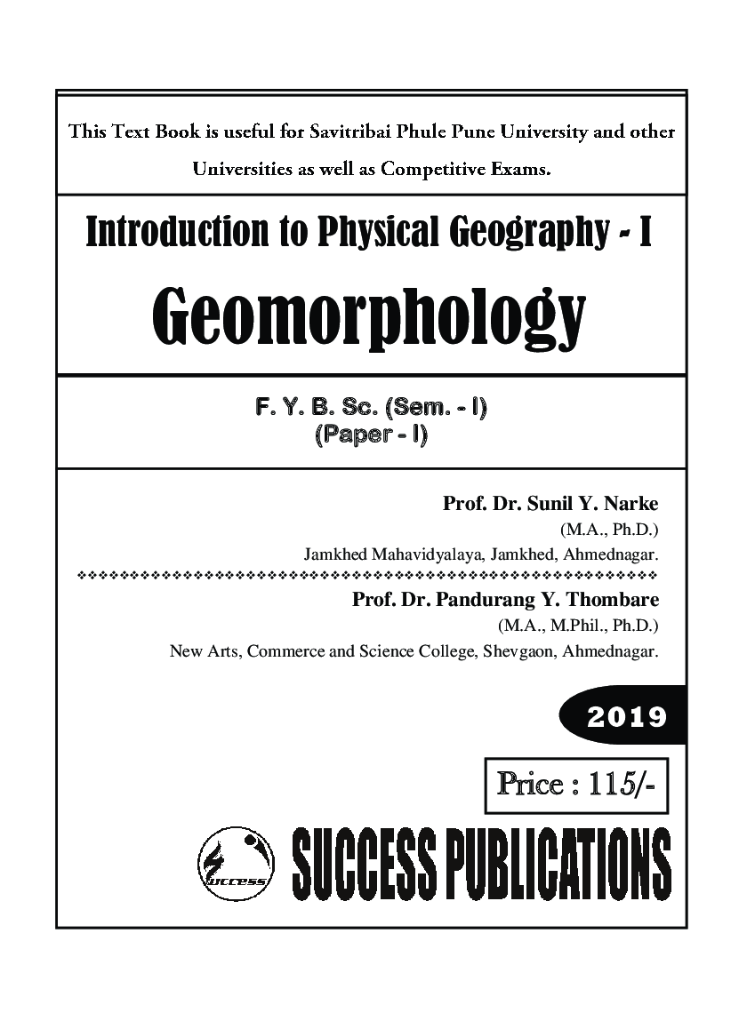 Introduction To Physical Geography - I (Geomorphology) - Page 2