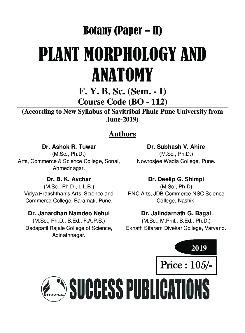 Plant Morphology And Anatomy - Page 2