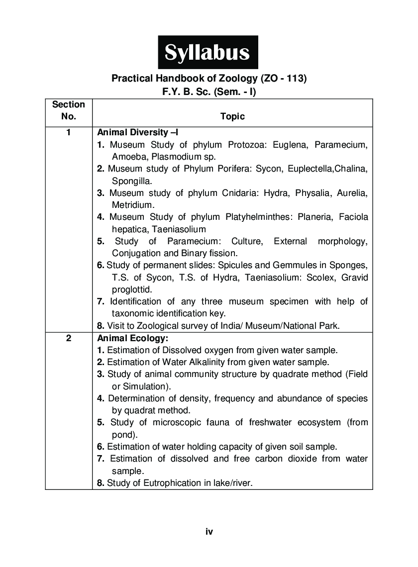 Practical Handbook Of Zoology - Page 5
