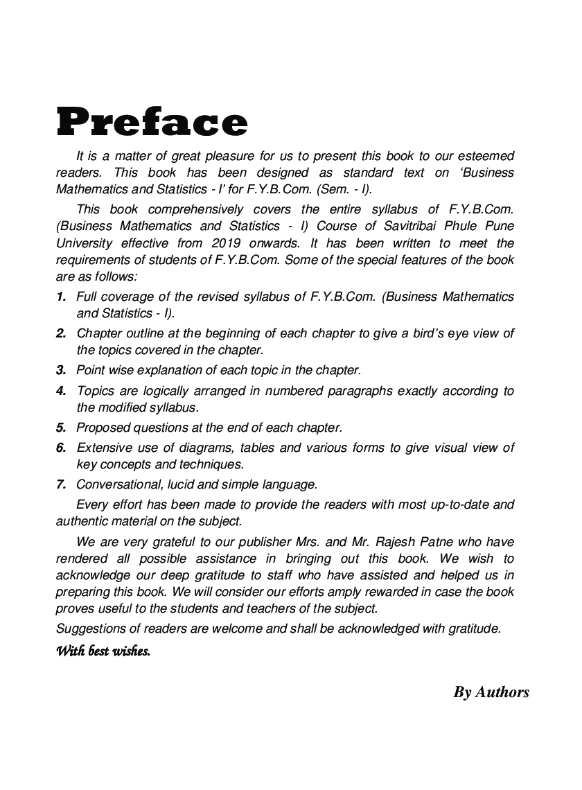 Business Mathematics And Statistics - I - Page 4