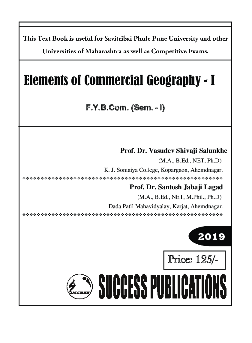 Elements Of Commercial Geography - I - Page 2