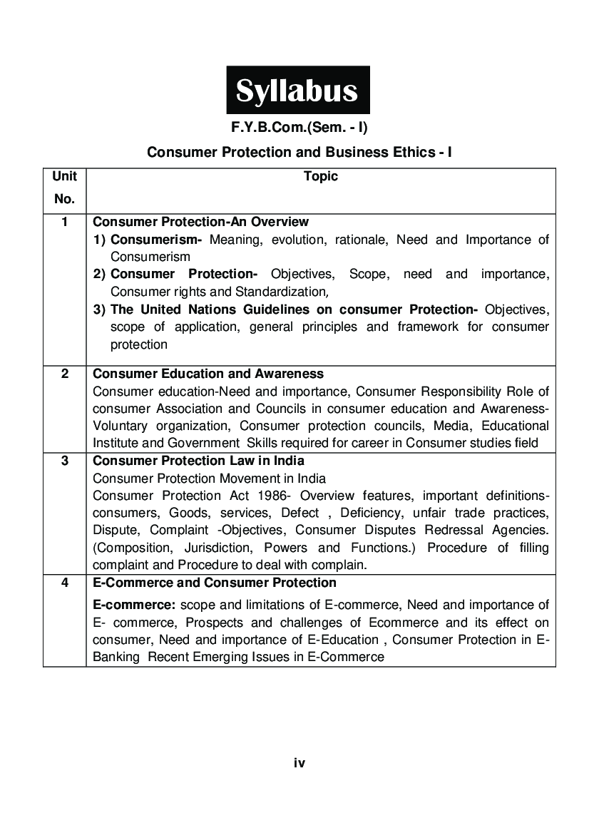 Consumer Protection And Business Ethics - I - Page 5