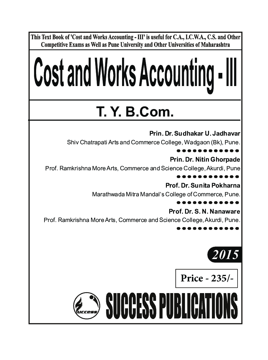 Cost And Work Accounting - III - Page 2