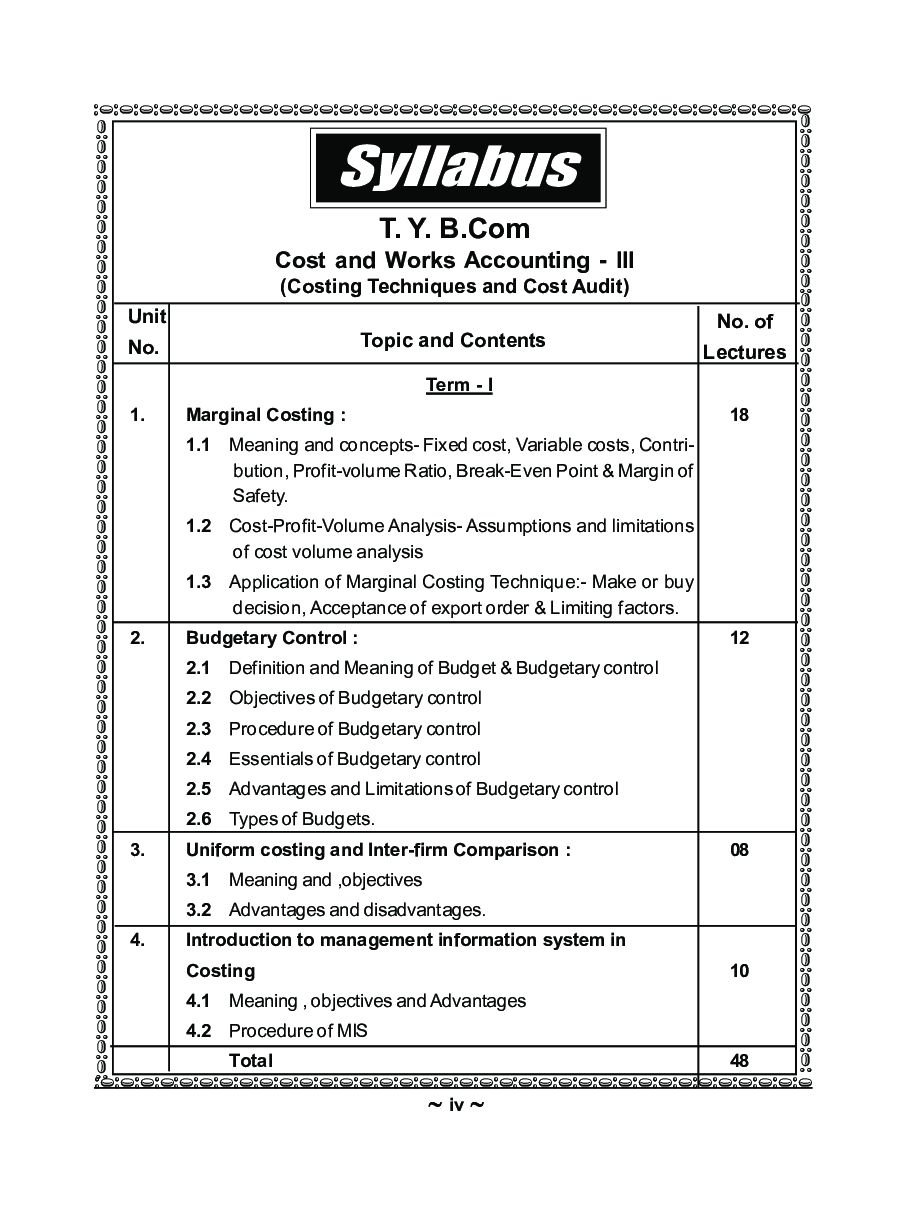 Cost And Work Accounting - III - Page 5
