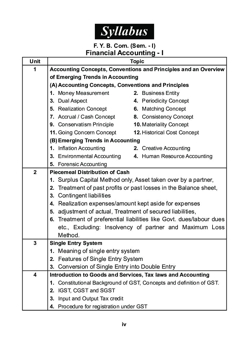 Financial Accounting - I - Page 5