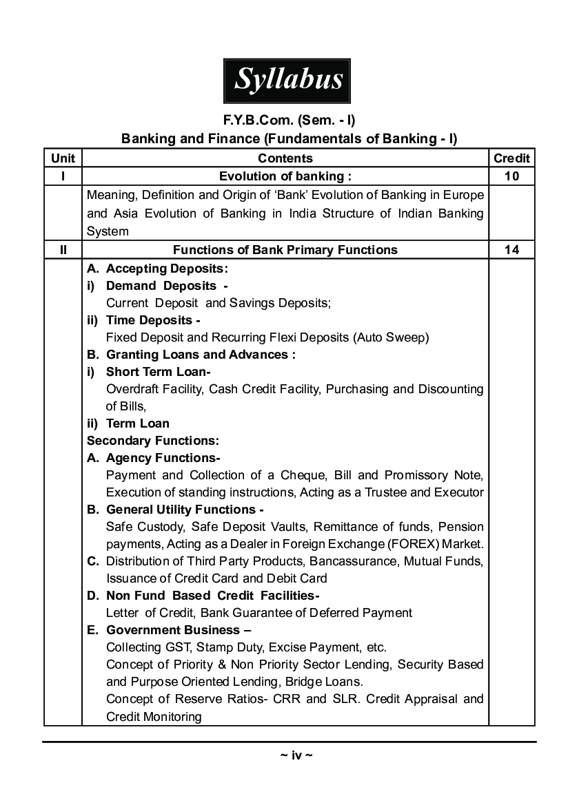 बँक व्यवसायची मूलतत्वे - I - Page 5
