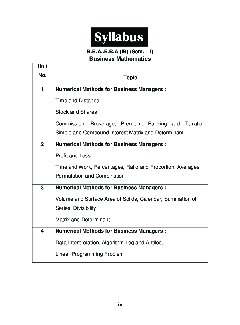 Business Mathematics - Page 5