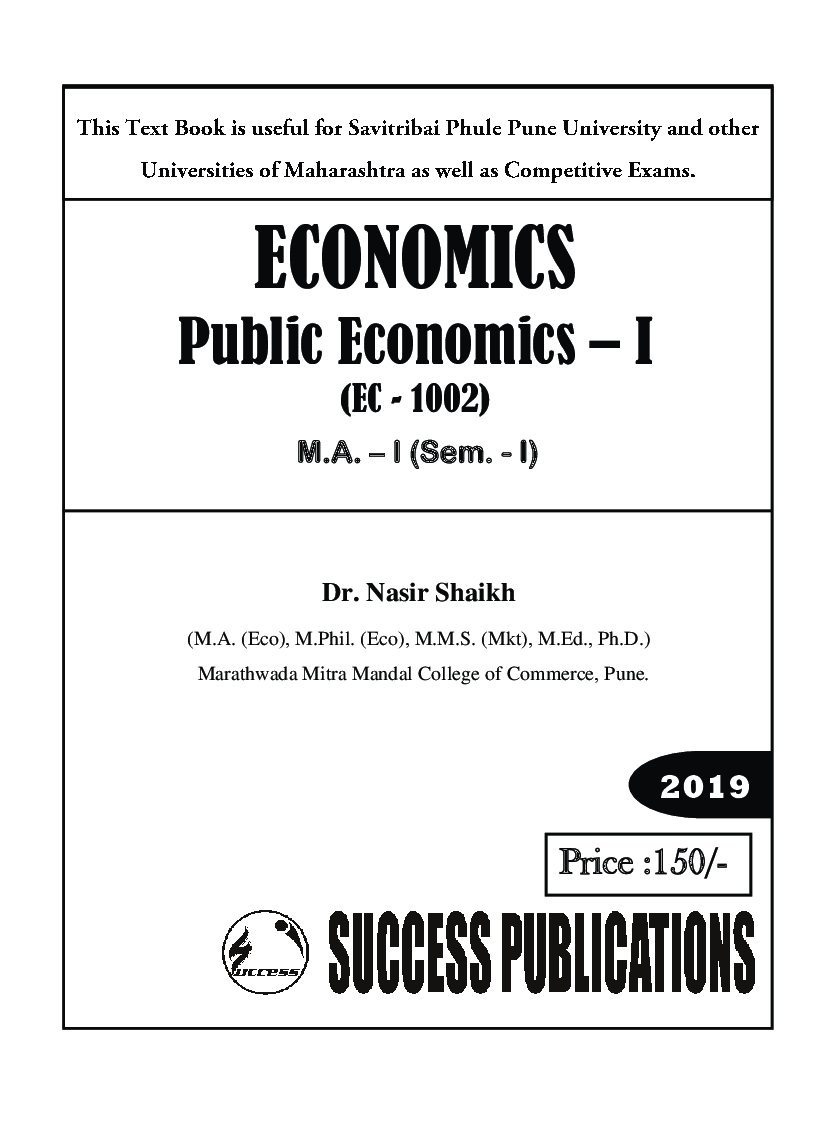 Economics Public Economics - I - Page 2