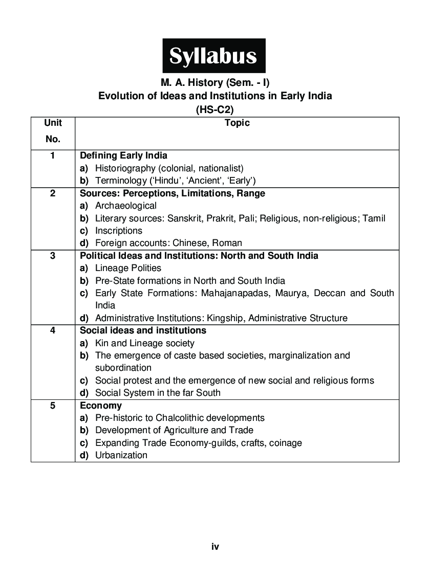 History (Evolution Of Ideas And Institutions In Early India) - Page 5