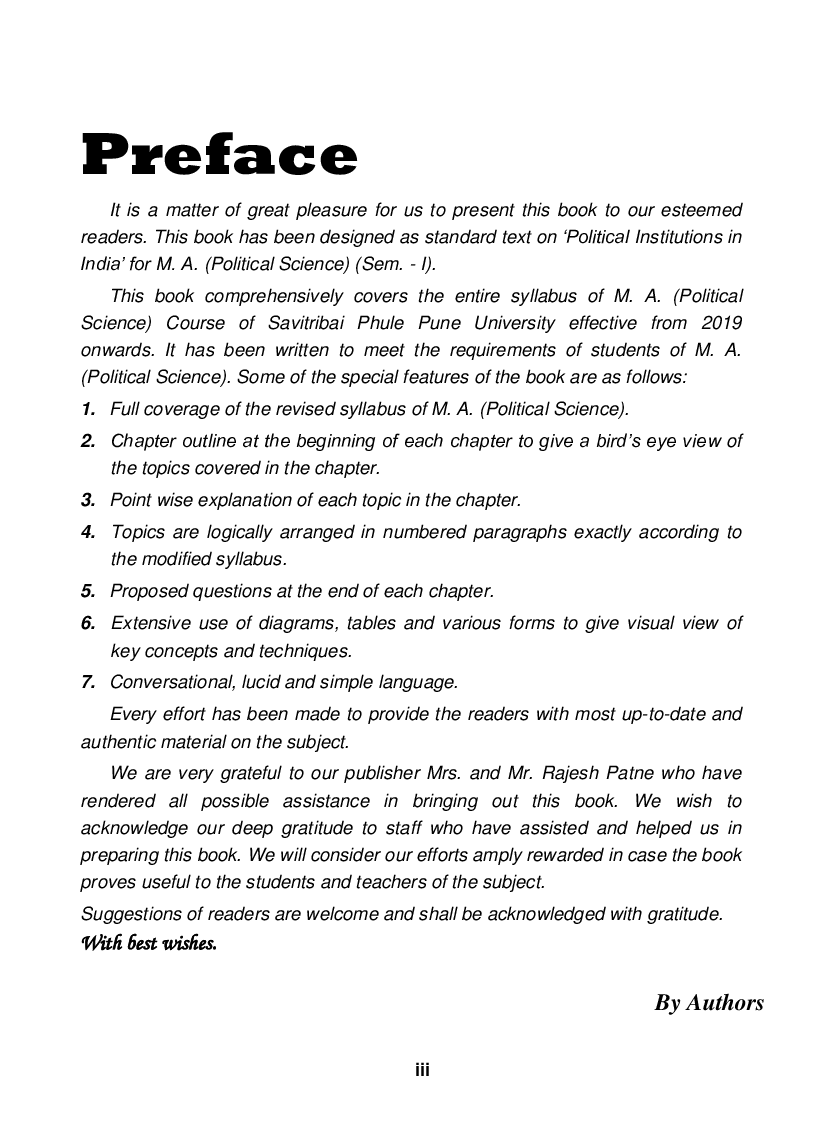 Political Science Political Institutions In India - Page 4