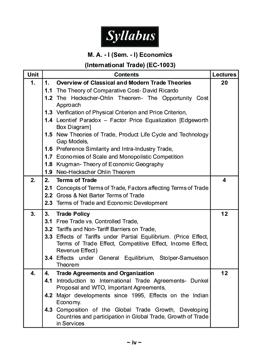 अर्थशास्त्र, आंतरराष्ट्रीय व्यापार - Page 5