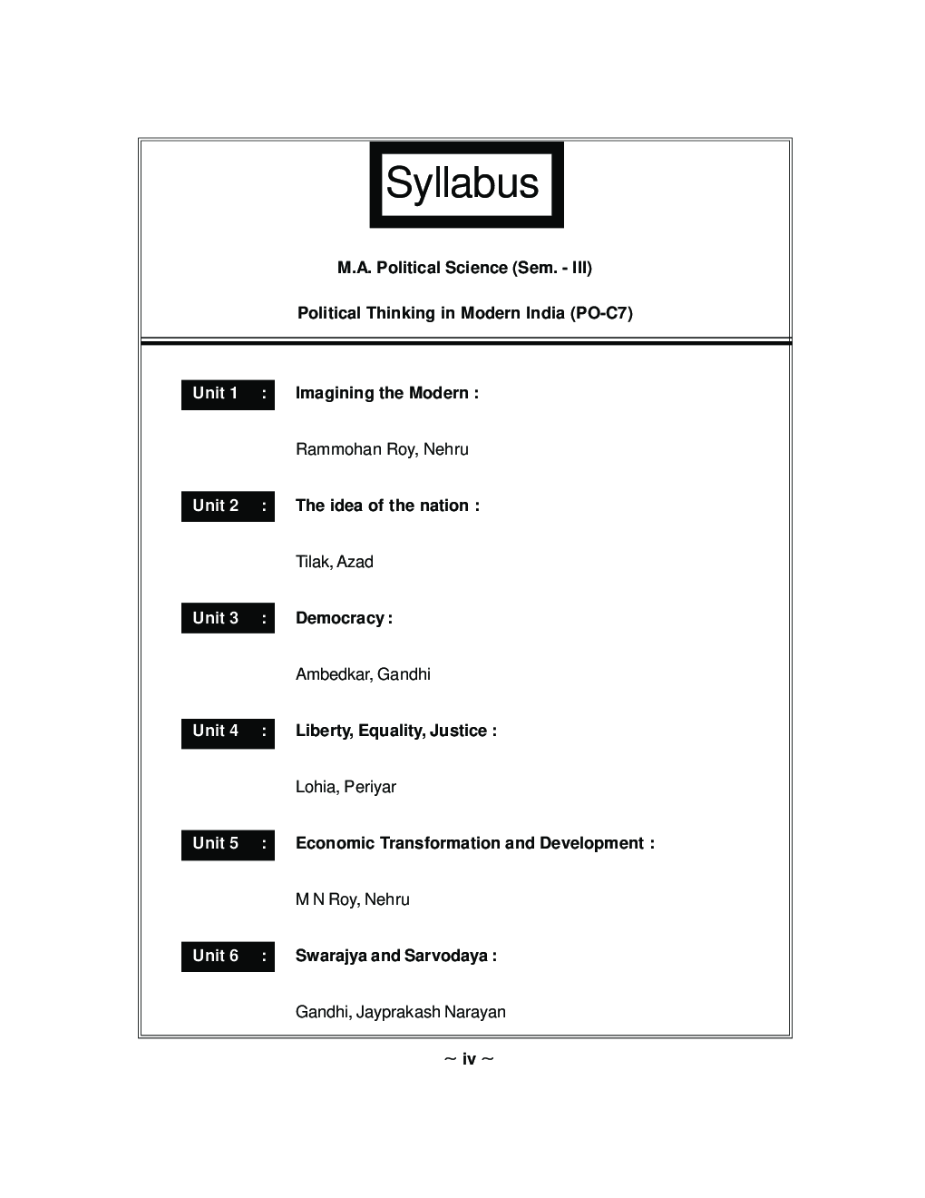 राज्यशास्त्र (आधुनिक भारतातील राजकीय विचार प्रक्रिया) - Page 5