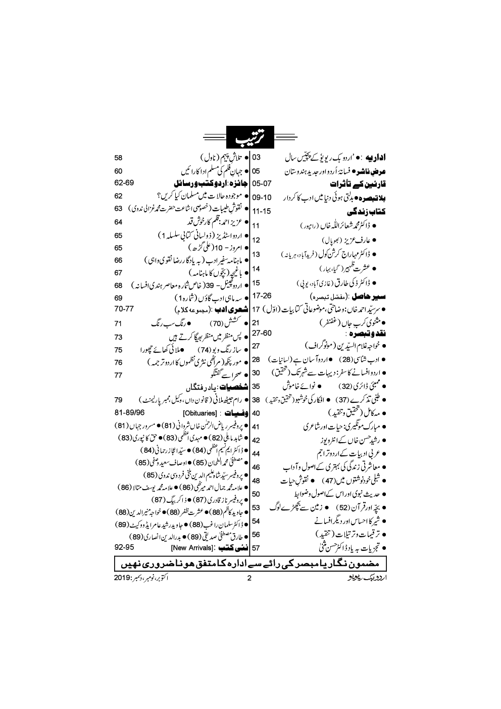UBR Issue Oct-Nov-Dec 2019 (In Urdu) - Page 3