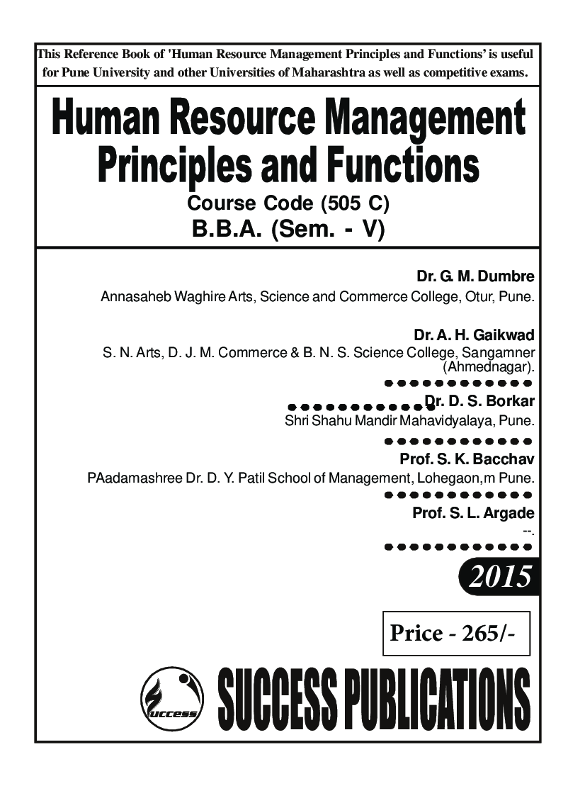 Human Resource Management Principals And Function - Page 2