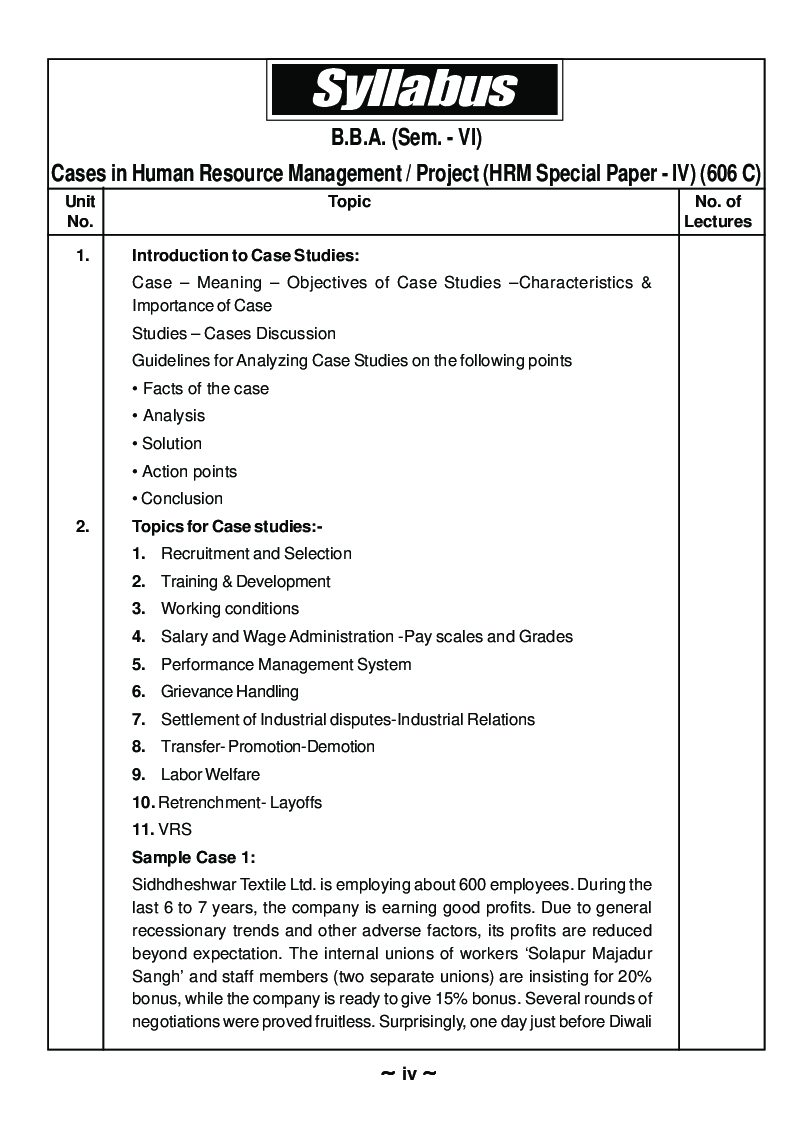 HRM (Cases In Human Resource Management/Project) - Page 5