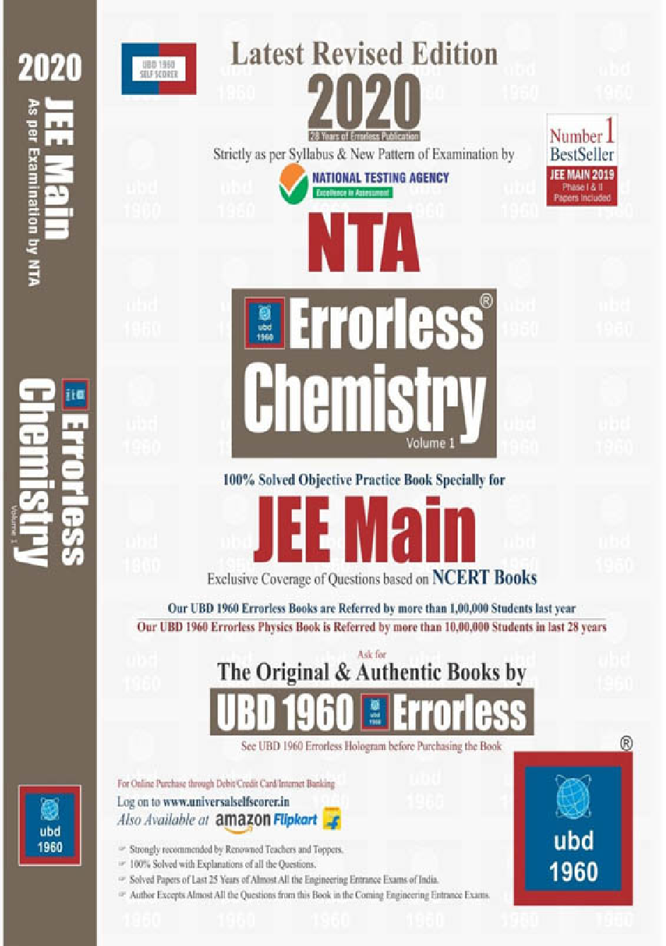UBD 1960 Errorless Chemistry For JEE Main Latest 2020 Edition As Per Examination by NTA (Volume 1) - Page 1