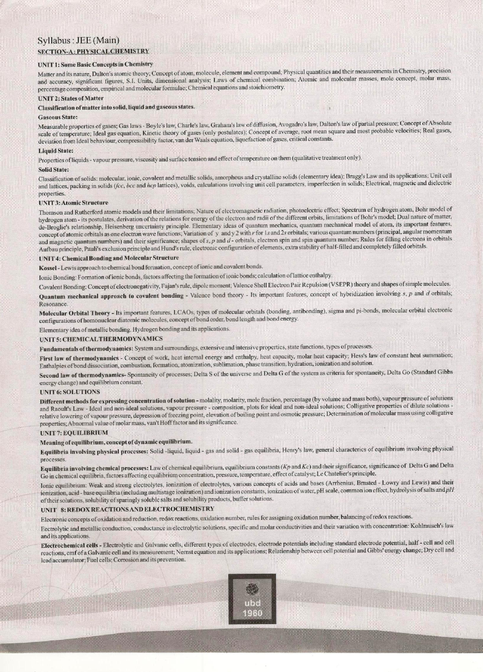 UBD 1960 Errorless Chemistry For JEE Main Latest 2020 Edition As Per Examination by NTA (Volume 1) - Page 5