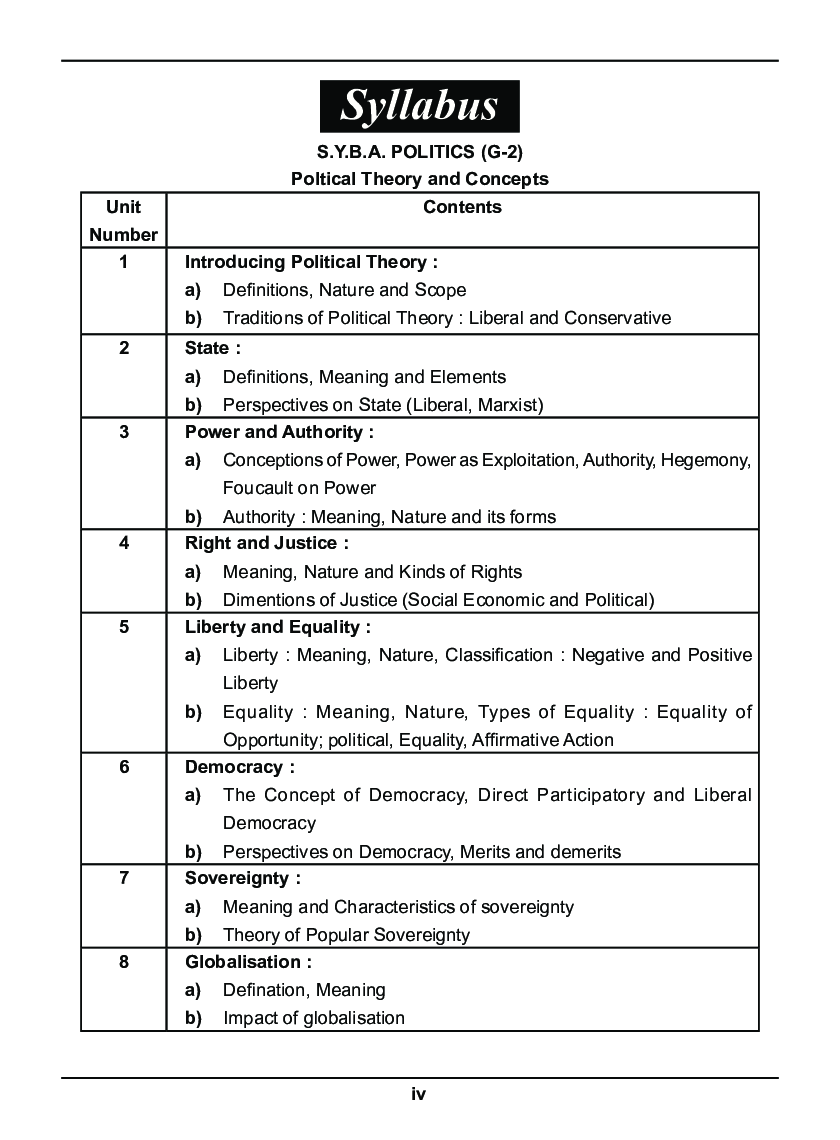 Political Theory And Concepts - Page 5