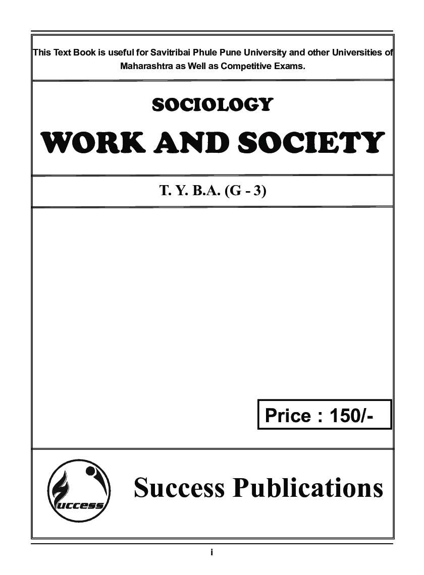 Sociology (Work And Society) - Page 2