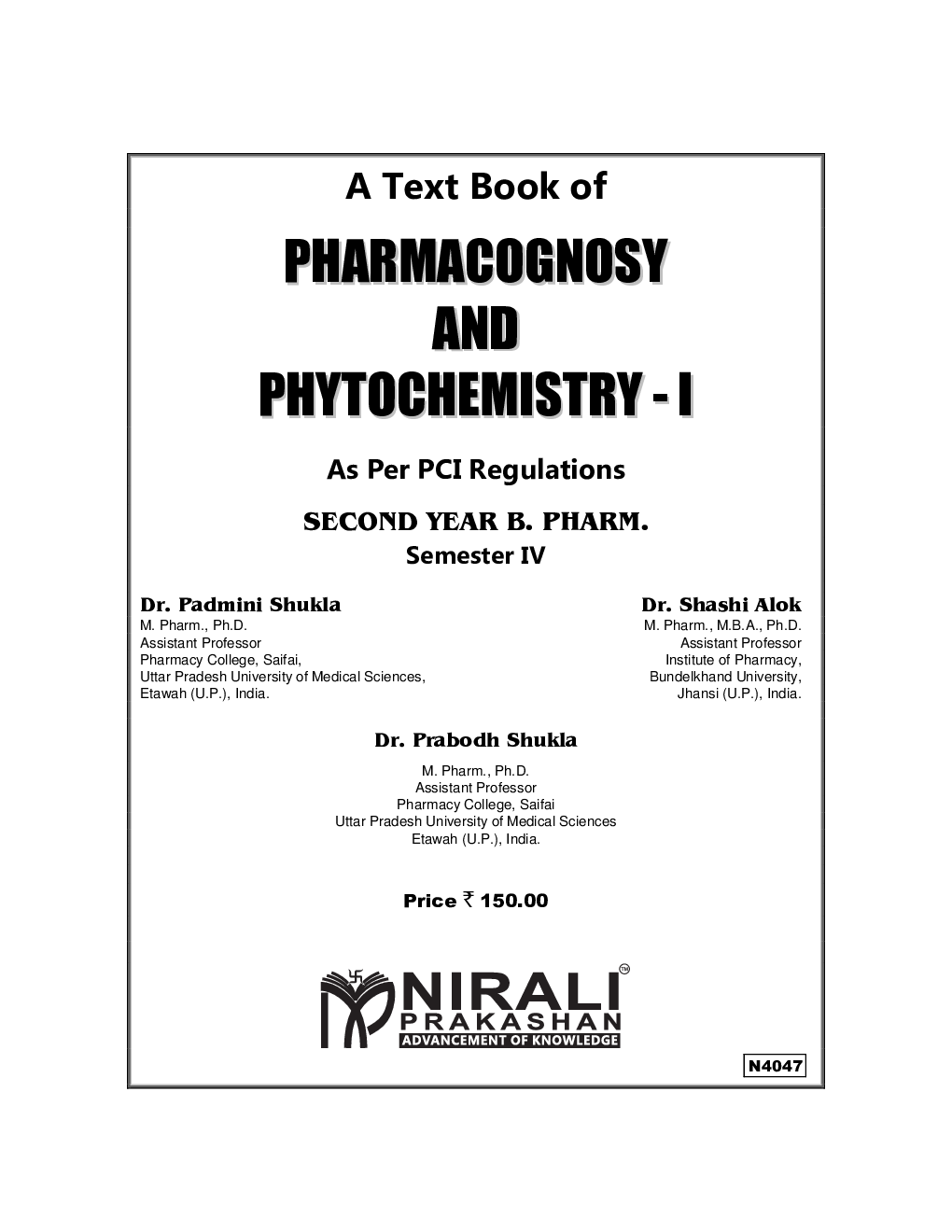 Pharmacognosy And Phytochemistry - I - Page 2