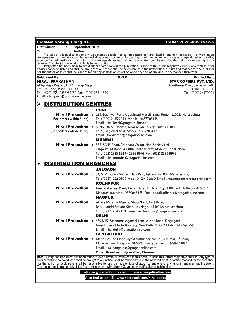 Problem Solving Using C++ - Page 3