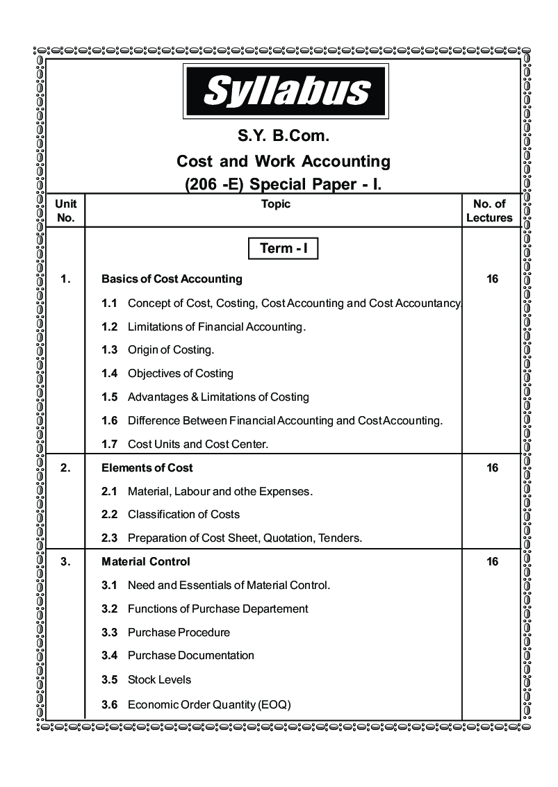 Cost And Works Accounting - I - Page 4