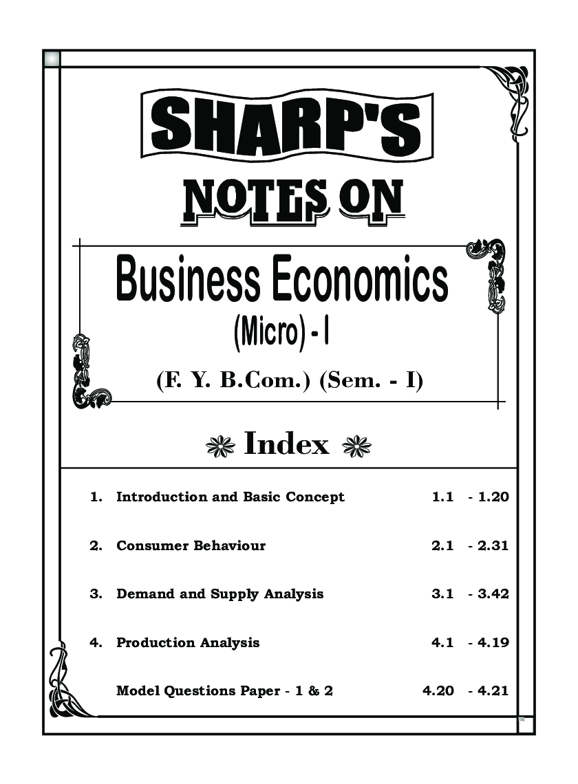 Business Economics (Micro) - I - Page 5