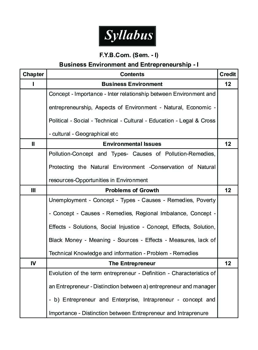 Business Environment And Entrepreneurship - I - Page 4