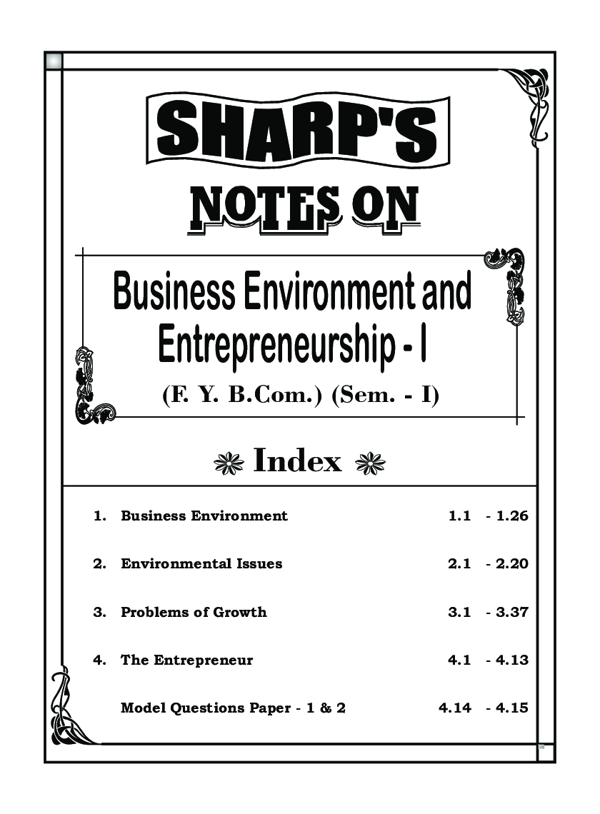 Business Environment And Entrepreneurship - I - Page 5