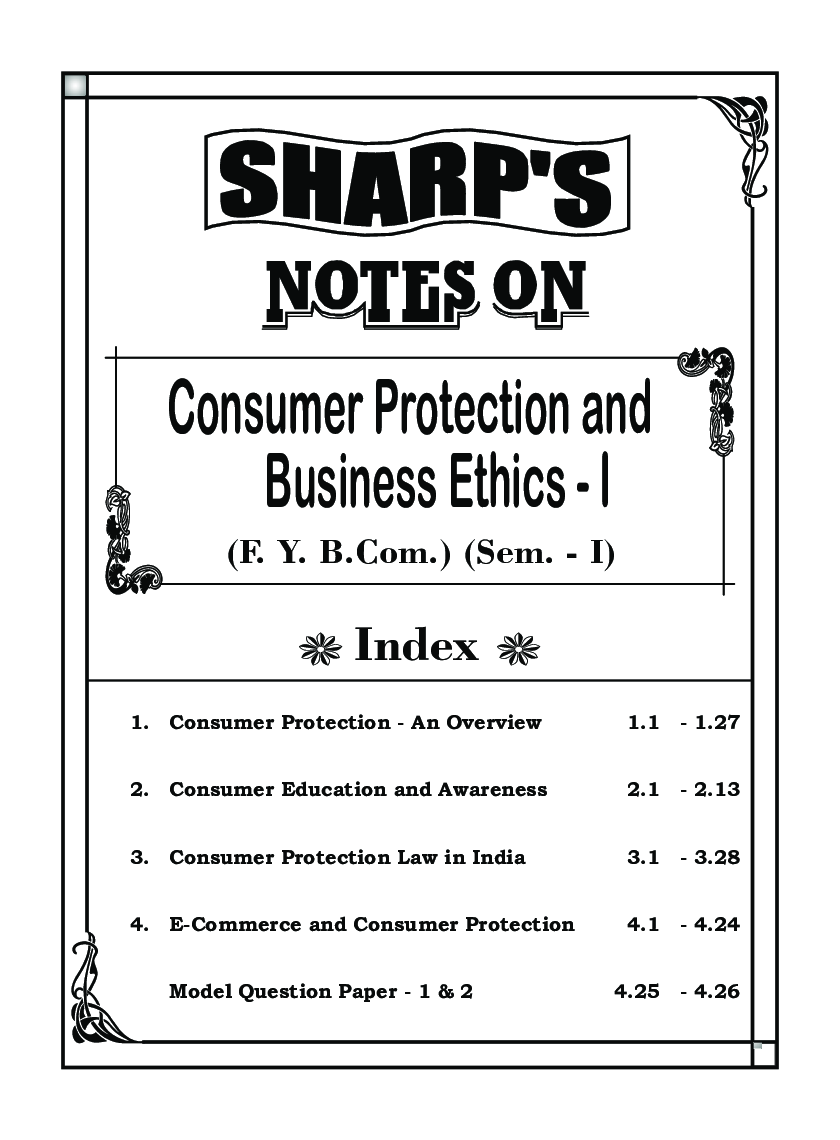 Consumer Protection And Business Ethics - I - Page 5