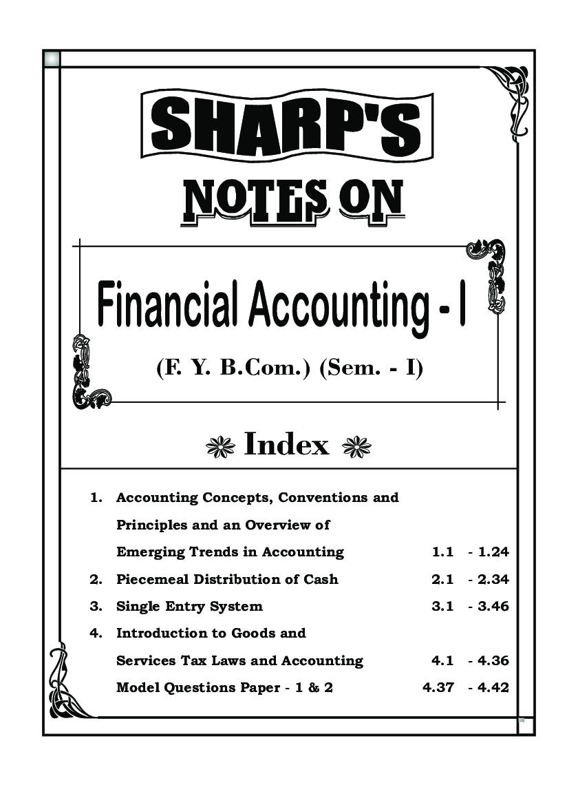 Financial Accounting - I - Page 5