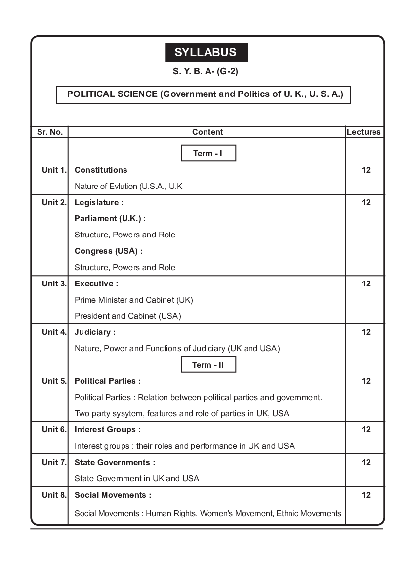 राज्यशास्त्र (इंग्लंड व अमेरिकेचे शासन आणि राजकरण) - Page 5