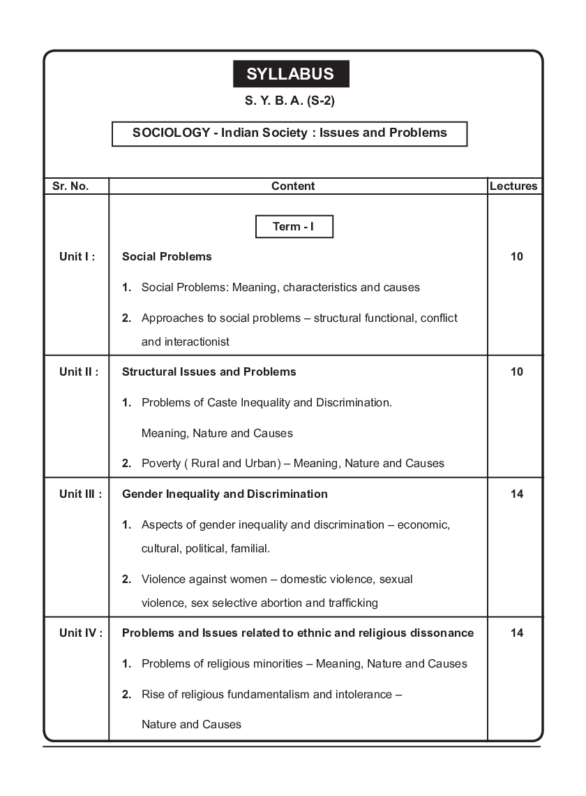 समाजशास्त्र (भारतीय समाज : प्रमुख बाबी आणि समस्या) - Page 5