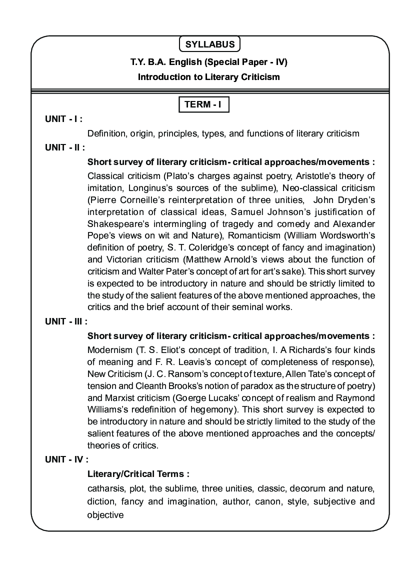 English (Introduction To Literary Criticism) - Page 5