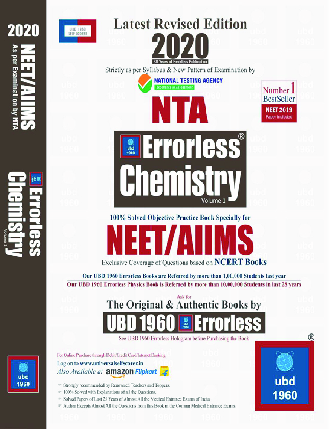 UBD 1960 Errorless Chemistry For NEET/AIIMS Latest 2020 Edition As Per Examination by NTA (Volume 1) - Page 1