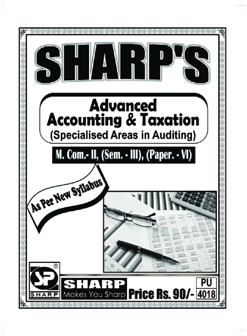 Advanced Accounting And Taxation (Specialized Areas In Auditing) - Page 1
