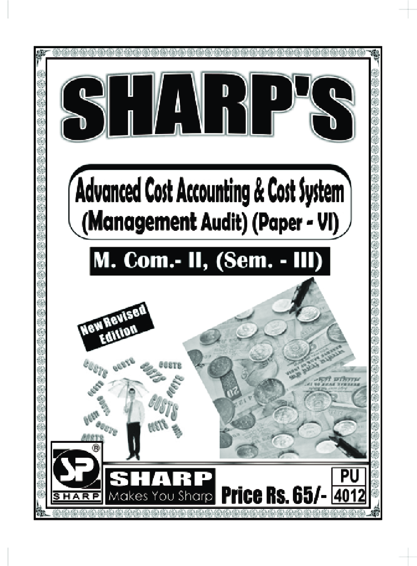 Advanced Cost Accounting And Cost System (Management Audit) - Page 1