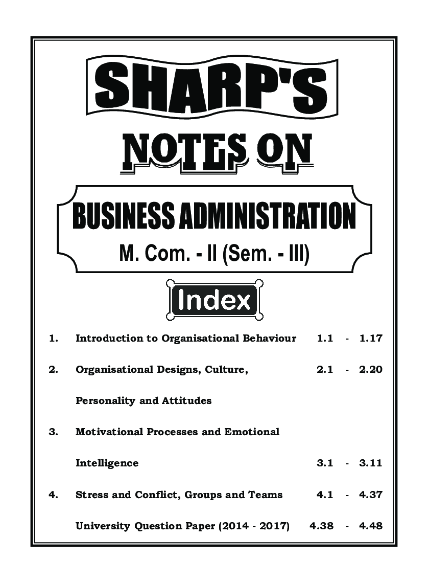 Business Administration (Organisational Behaviour) - Page 5