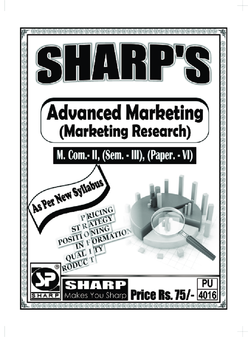 Advanced Marketing (Marketing Research) - Page 1