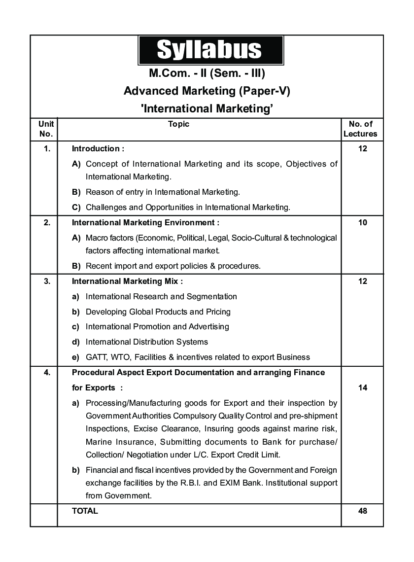 विपणन (आंतरराष्ट्रीय विपणन) - Page 5