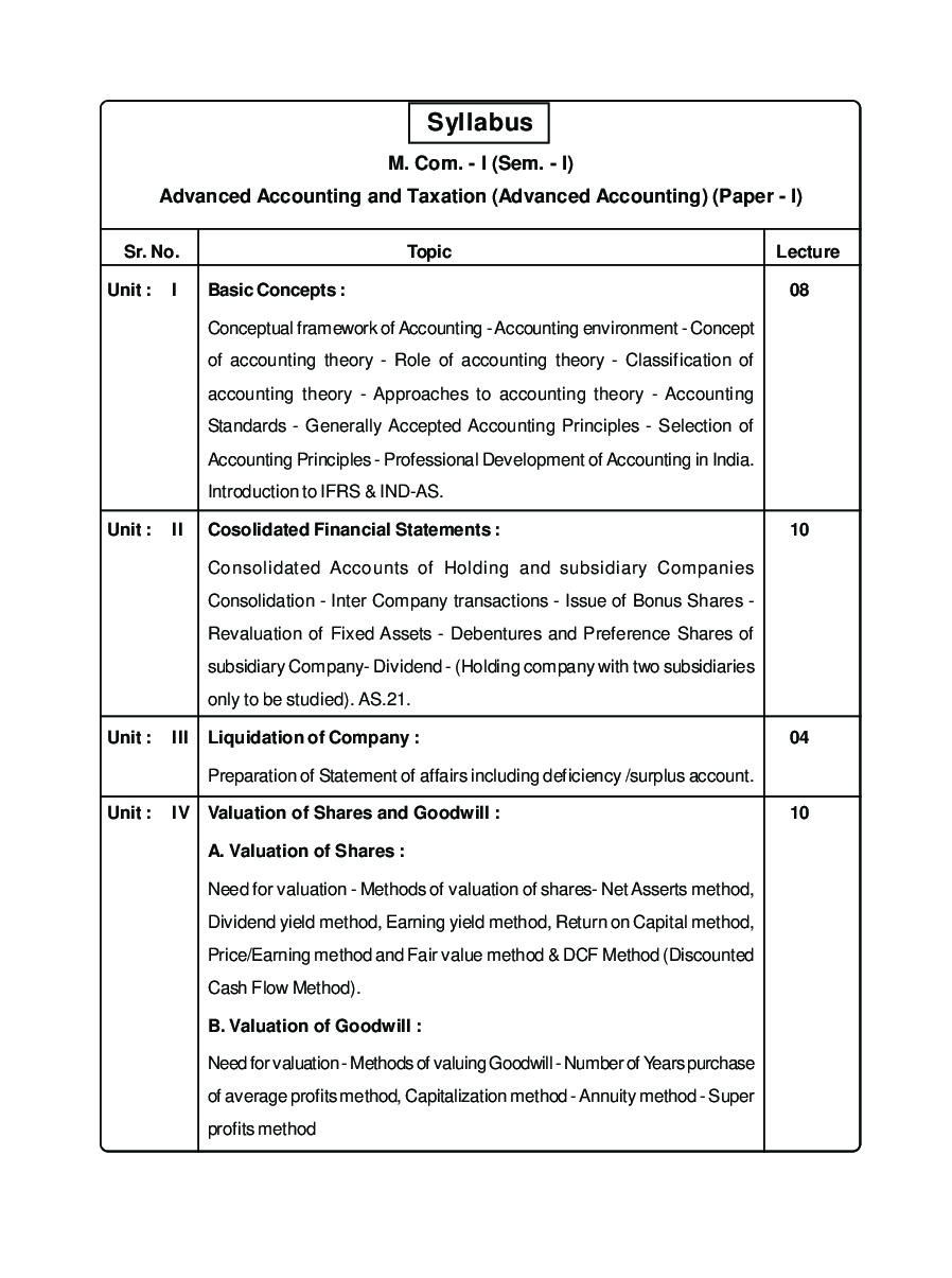 Advanced Accounting And Taxation (Advanced Accounting) - Page 4