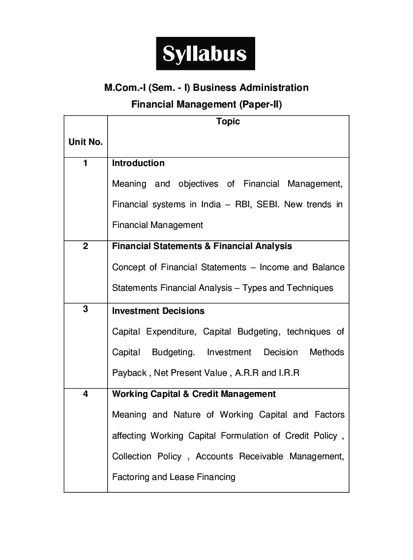 Business Administration Financial Management - Page 4
