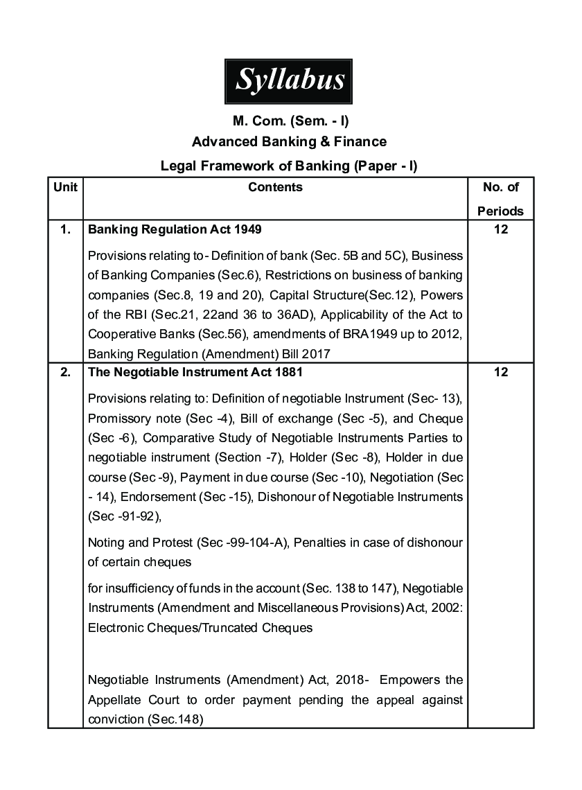बँक व्यवसाय आणि वित्तपुखठा (बँक व्यवसाय नियामक कायदे) - Page 4