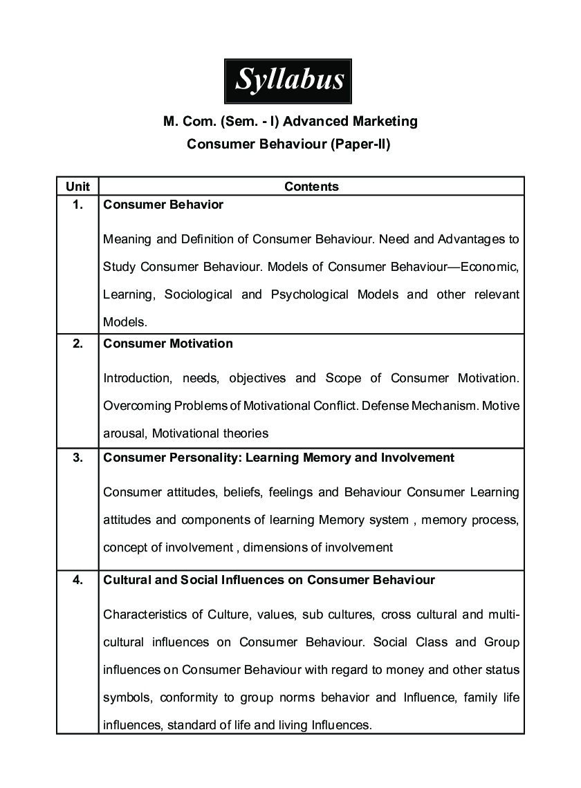 प्रगत विपणन (ग्राहक वर्तन) - Page 4