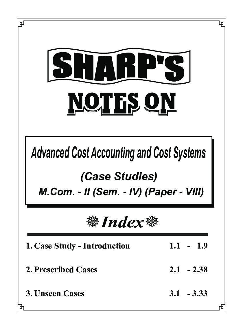 Advanced Cost Accounting And Cost Systems (Case Studies) - Page 5