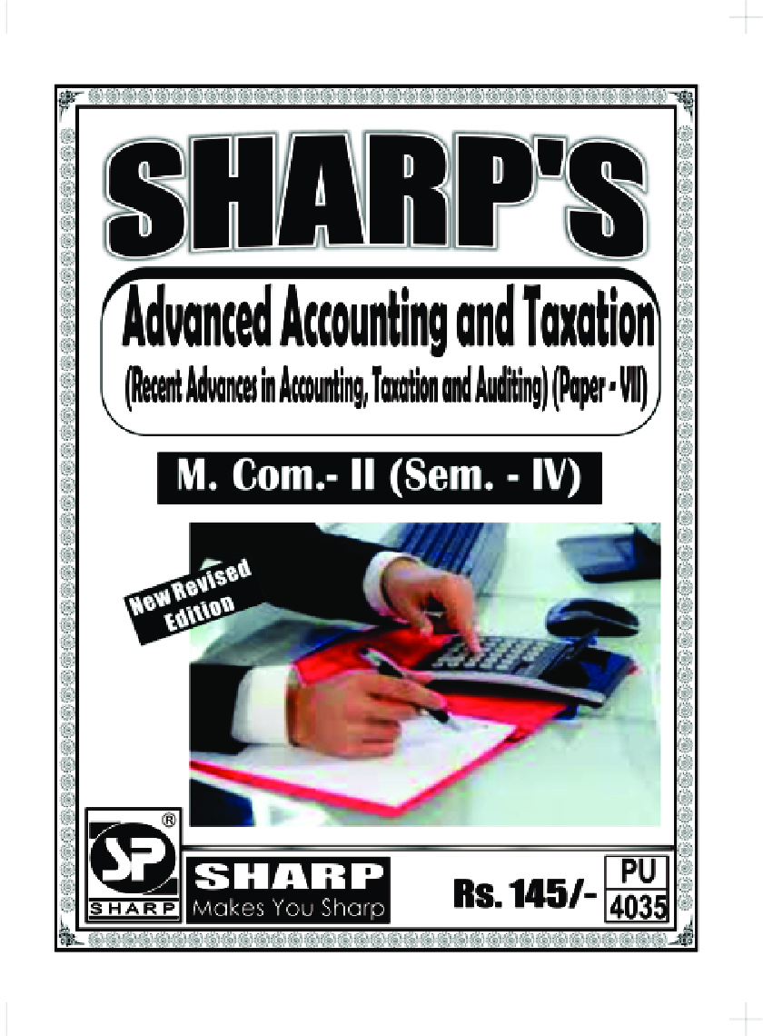 Advanced Accounting And Taxation (Recent Advances In Accounting, Taxation And Auditing) - Page 1