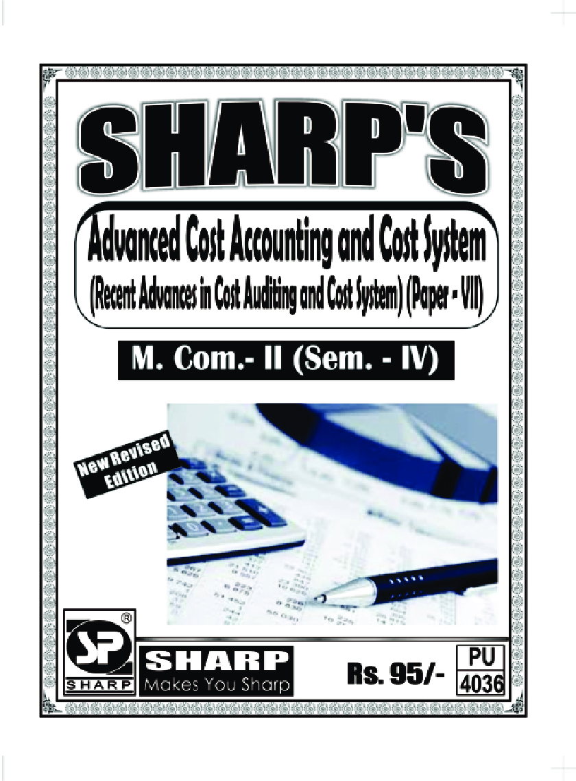 Advanced Cost Accounting And Cost System (Recent Advances In Cost Auditing And Cost Systems) - Page 1