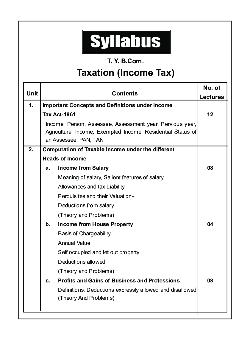Auditing And Taxation (Taxation - Income Tax) - Page 3