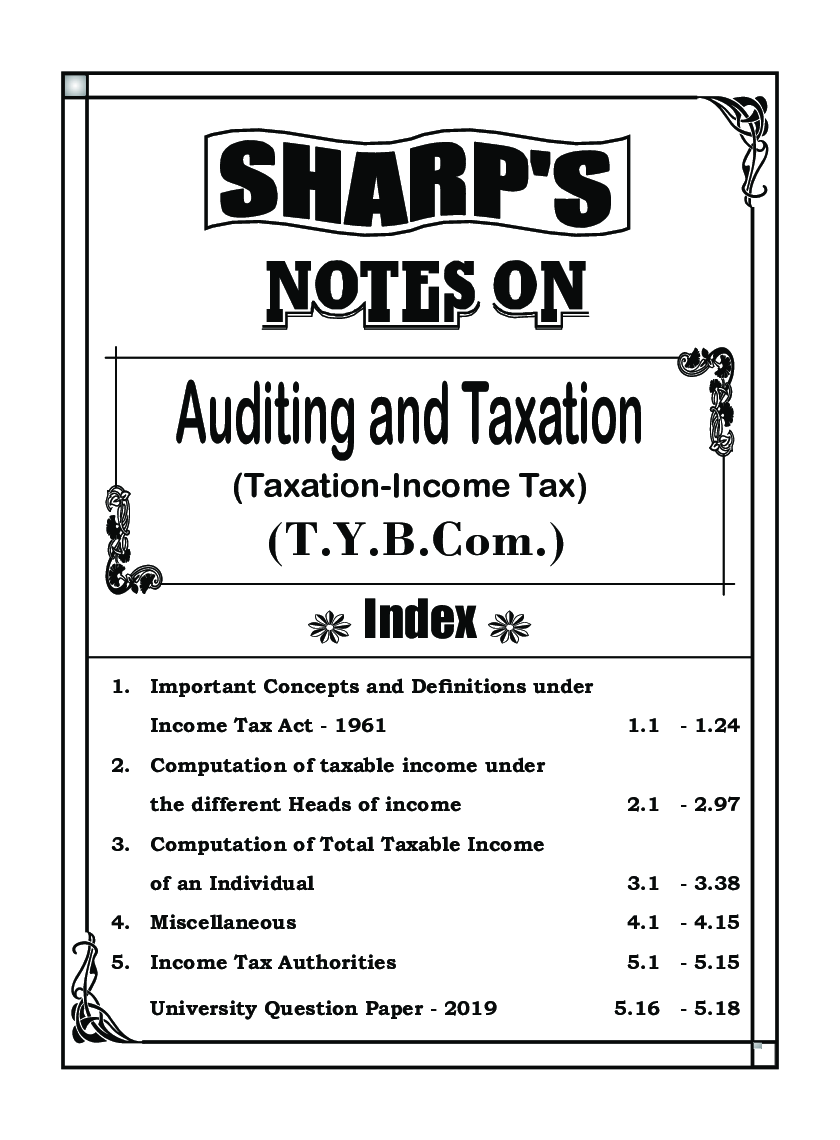Auditing And Taxation (Taxation - Income Tax) - Page 5