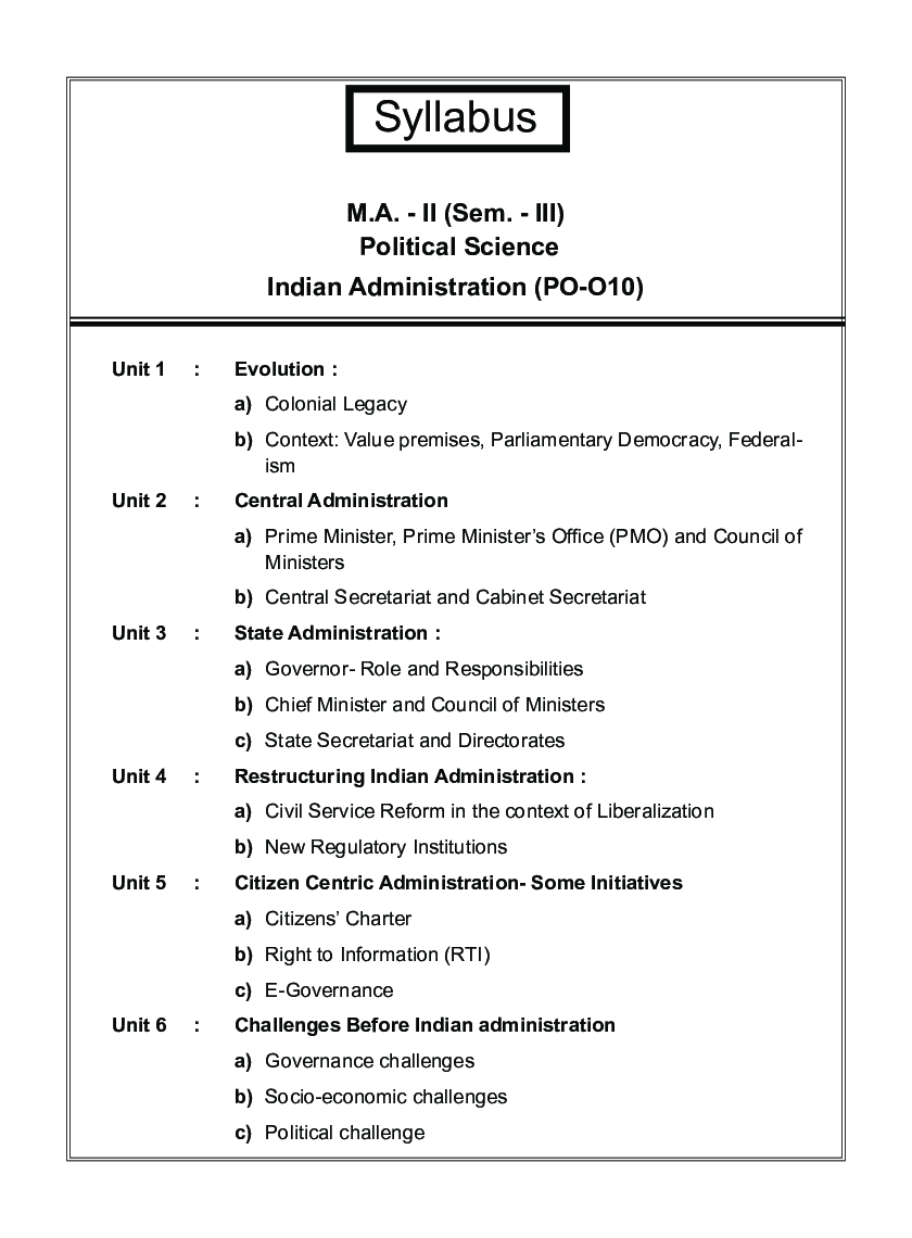 राज्यशास्त्र (भारतीय प्रशासन) - Page 5